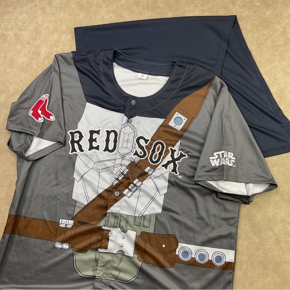 Star Wars Red Sox Gray Graphic Jersey